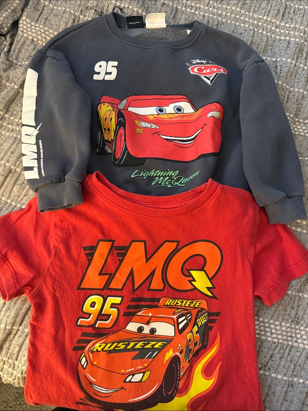 Boys 4T- Lightning McQueen Sweatshirt + Tee Set